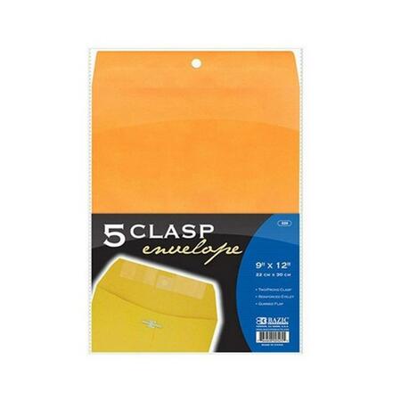 BAZIC PRODUCTS Bazic 9-inch X 12-inch Clasp Envelope, 240PK 525